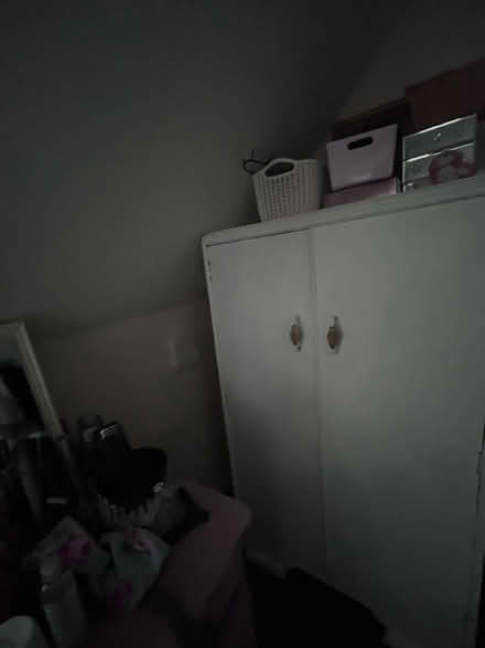 Photo of free White painted tallboy wardrobe (Arundel BN18) #1