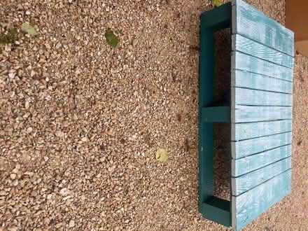 Photo of free Small wooden pallet painted in a limewash type paint (Upper Wolvercote OX2) #2