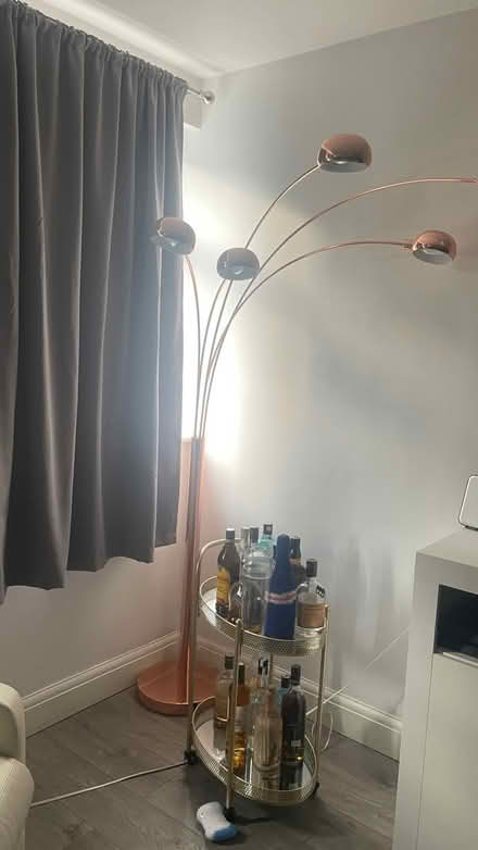 Photo of free Floor lamp and bar trolley (Morden) #2