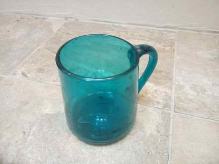 Photo of free Turquoise Glass Tankard (Woollard) #1