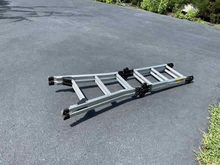 Photo of free Folding aluminum ladder (Riverside area of Princeton) #2