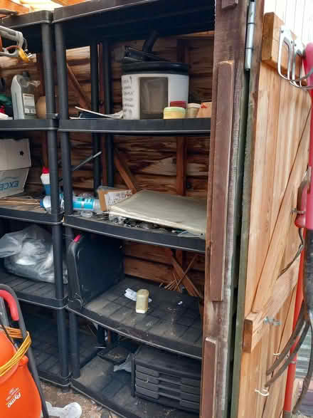 Photo of free Black plastic 5 shelf system. (IP4) #1