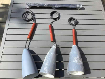 Photo of free Three lamp pendant ceiling light set (Pewsham SN15) #1