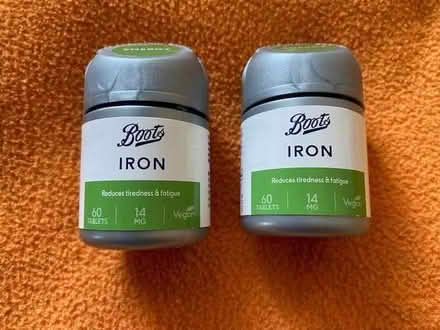Photo of free 2 tubs of Boots Iron tablets (Maiden Erlegh Nature Reserve RG6) #1