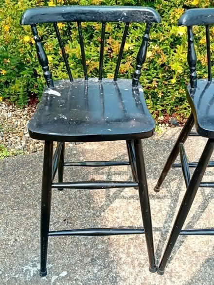 Photo of free 2 x wooden kitchen/bar stools (CO13) #2