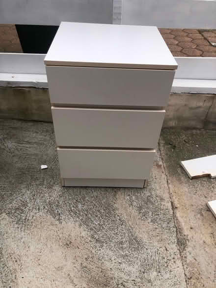 Photo of free White 3 Tier Drawers (Wideopen NE13) #1