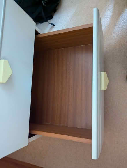Photo of free A pair of white side tables with 3 drawers (St Agnes BS7) #2