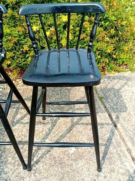 Photo of free 2 x wooden kitchen/bar stools (CO13) #3