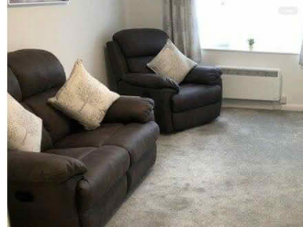 Photo of free Leather sofa & armchair (West Wickham BR3) #1
