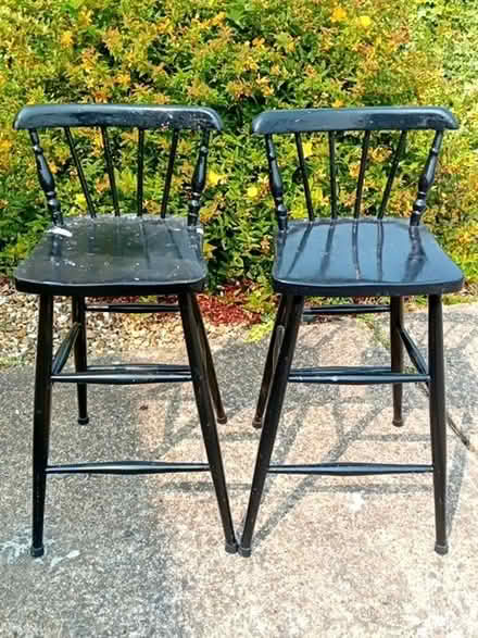 Photo of free 2 x wooden kitchen/bar stools (CO13) #1