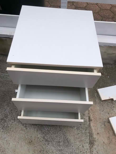 Photo of free White 3 Tier Drawers (Wideopen NE13) #2