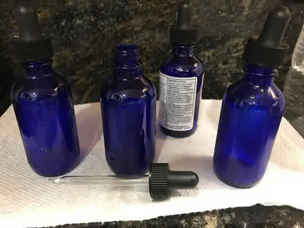 Photo of free Cobalt glass dropper bottles (East side of San Rafael) #2
