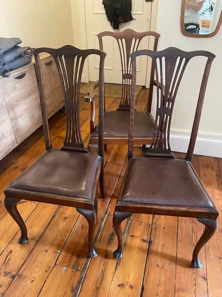 Photo of free 3 vintage wooden chairs (EH3) #1
