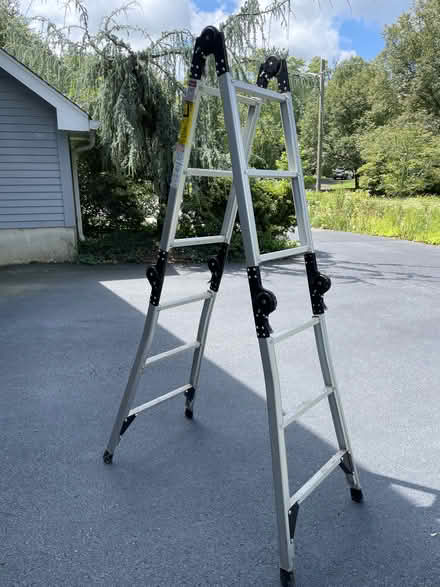 Photo of free Folding aluminum ladder (Riverside area of Princeton) #1