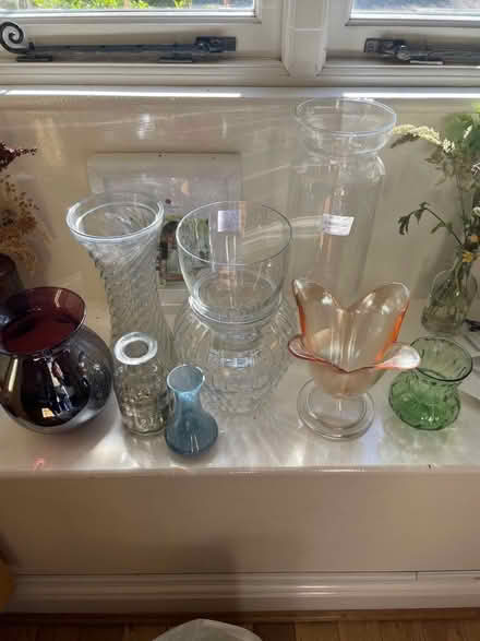Photo of Glass vases/containers - clear or coloured (Halton LA2) #1