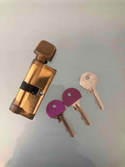 Photo of free Used Euro Turn Cylinder : lock and keys (Erith DA8) #1