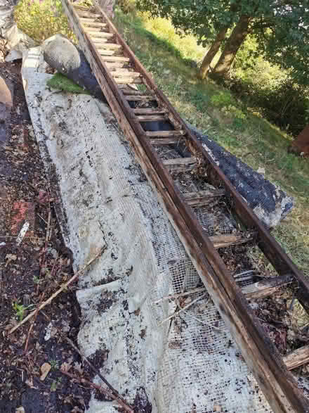 Photo of free Wooden vintage ladder decorative (M35 Failsworth, Manchester) #1
