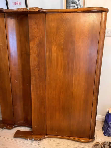 Photo of free King size wooden sleigh bed (Wymondley Park SG4) #3