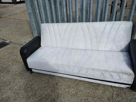 Photo of free "modern sofa bed" (Jollyes Waltham Abbey outside) #1