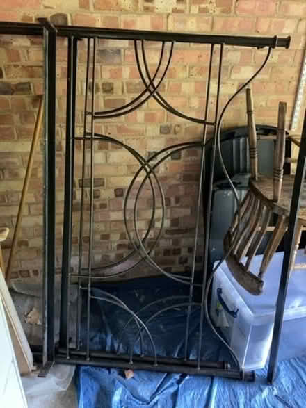 Photo of free Double bed frame and wooden slats. (Forest Row RH18) #1