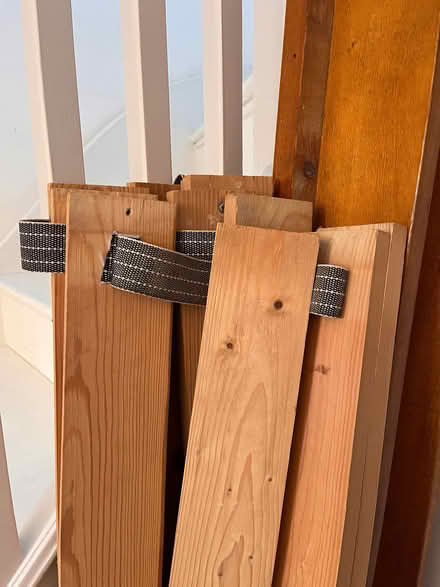Photo of free King size wooden sleigh bed (Wymondley Park SG4) #4