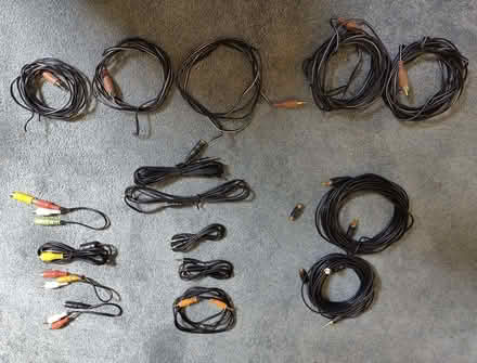 Photo of free Assorted audio cables (Chapel End E17) #1
