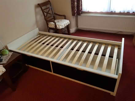 Photo of free Single Bed + Drawers (Ikea Flaxa) (Edmonton N9) #2