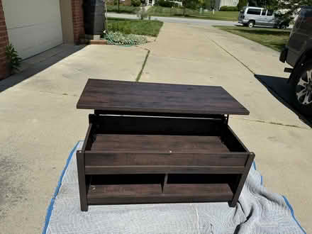 Photo of free Coffee table with pop-up lid (Ann Arbor, near Arborland Mall) #1