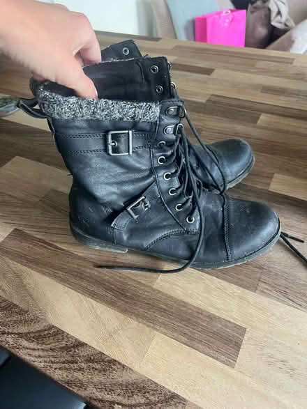 Photo of free Black boots (Hawley) #1