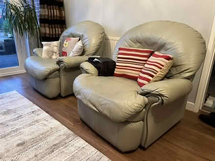 Photo of free Sage real leather recliner chairs (DY5) #3