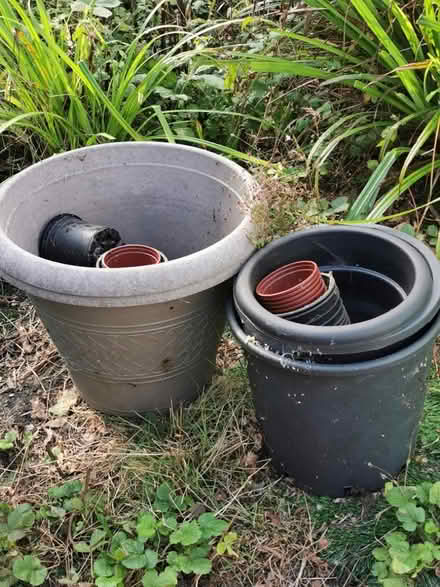 Photo of free Garden pots large and small (M35 Failsworth, Manchester) #1