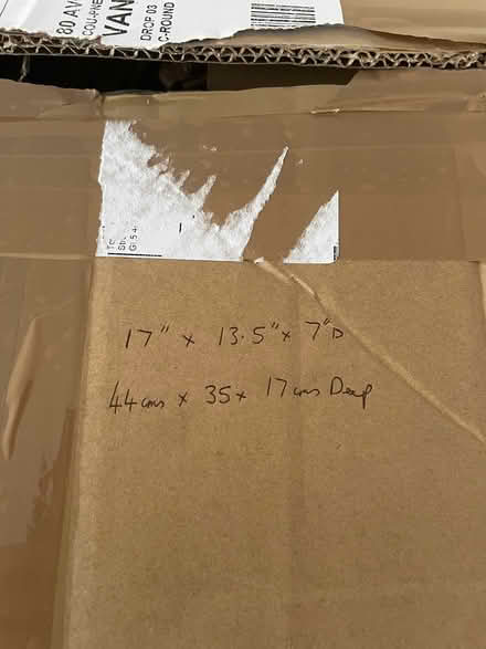 Photo of free Strong cardboard box (Humphrey's End GL5) #2