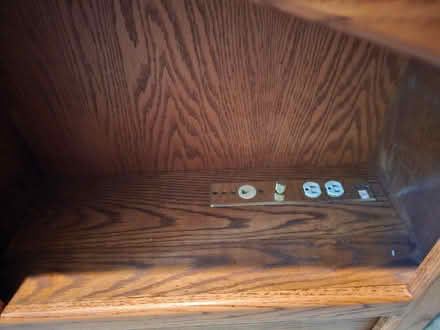 Photo of free Incomplete Oak bookshelf headboard (Friendswood FM 518 & FM 528) #2
