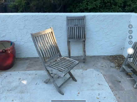 Photo of free Teak folding chairs (Los Gatos) #1