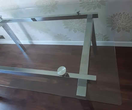 Photo of free 5ft Glass & chrome dining table (WA11) #3