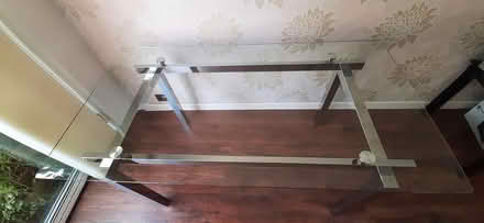 Photo of free 5ft Glass & chrome dining table (WA11) #1