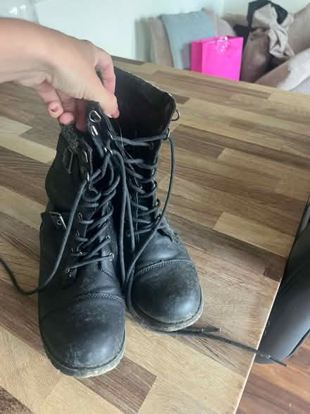 Photo of free Black boots (Hawley) #2
