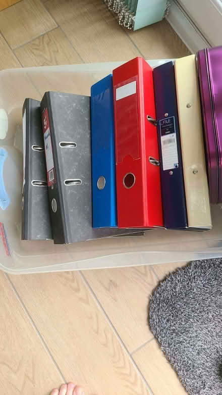 Photo of free selection of lever arch and a4 folders (Woodley RG5) #1