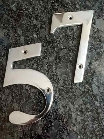 Photo of free Silver House Numbers 5 & 7 (South Tonbridge TN9) #1