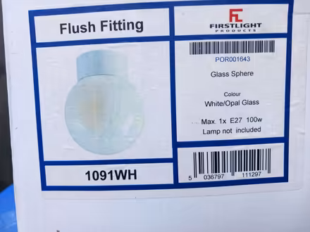 Photo of free White glass globe. (IP4) #3