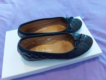 Photo of free Black flat shoes (Willesden Green NW10) #2