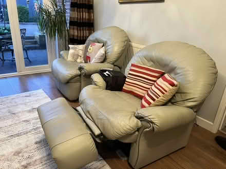 Photo of free Sage real leather recliner chairs (DY5) #2