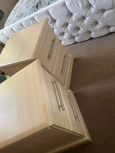 Photo of free 2 bedside table 2 drawer units (Cheshunt EN8,) #2