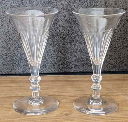 Photo of free Two reproduction Regency port glasses (Petersfield Ward CB1) #1