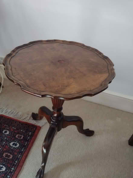 Photo of free Small traditional table. Approx 45 cm diameter. (Finchampstead RG40) #1