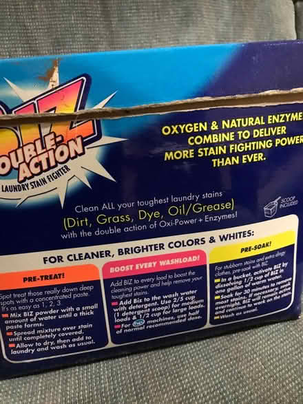 Photo of free Biz powdered detergent (Off Oakland Mills Rd. Columbia) #2