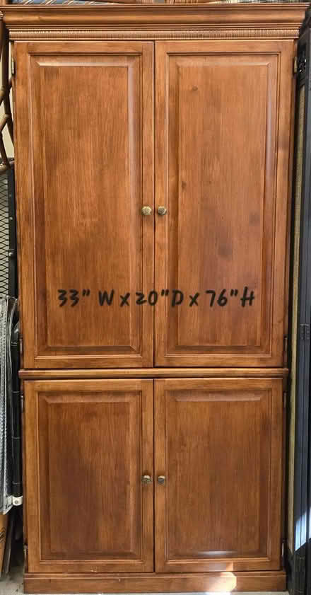 Photo of free Wooden Armoire (Brookhaven) #1