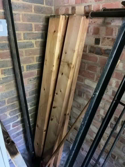 Photo of free Double bed frame and wooden slats. (Forest Row RH18) #2