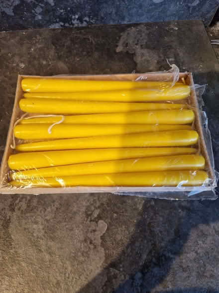 Photo of free 9 yellow candles (Upper Weston) #1