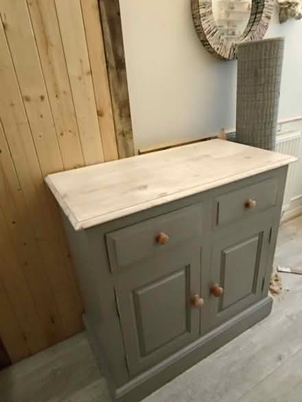 Photo of free Painted pine cupboard (Ashton-U-Lyne OL6) #1